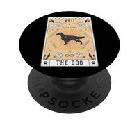 Carta del Tarot El Perro Setter Inglés Espacio Celestial PopSockets PopGrip Adhesivo