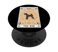Carta del Tarot El Perro Terrier del Lago Espacio Celestial PopSockets PopGrip Adhesivo