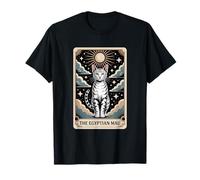 Carta del Tarot Gato Halloween El Mau Egipcio Camiseta