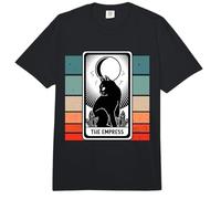 Carta del Tarot Gato la emperatriz Gato Negro Gato místico Comfort Colors Adult Heavyweight T-Shirt