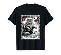 Carta del Tarot, Gracioso Gato, Pelusa y descubre, Estilo gótico Camiseta
