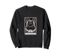 Carta del Tarot, Gracioso Gato, Pelusa y descubre, Estilo gótico Sudadera