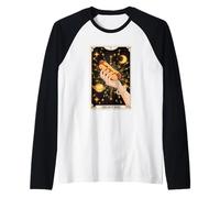 Carta del Tarot Hot Dog Bun Lover Foodie Food Lover The Hot Dog Camiseta Manga Raglan
