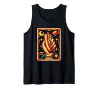 Carta del tarot Hot Dog Bun Lover Foodie Food Lover The Hot Dog Camiseta sin Mangas