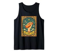 Carta del tarot Hot Dog Bun Lover Foodie Food Lover The Hot Dog Camiseta sin Mangas