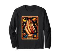 Carta del tarot Hot Dog Bun Lover Foodie Food Lover The Hot Dog Manga Larga