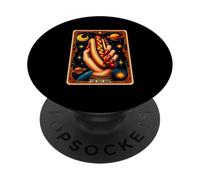 Carta del tarot Hot Dog Bun Lover Foodie Food Lover The Hot Dog PopSockets PopGrip Adhesivo