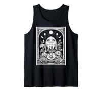 Carta del Tarot japonés The Daruma Lucky Doll Witchy Moon Camiseta sin Mangas