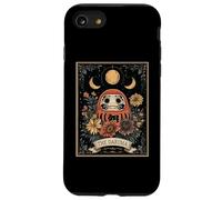 Carta del Tarot japonés The Daruma Lucky Doll Witchy Moon Carcasa para iPhone SE (2020) / 7/8