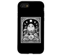 Carta del Tarot japonés The Daruma Lucky Doll Witchy Moon Carcasa para iPhone SE (2020) / 7/8
