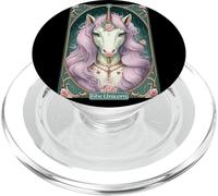 Carta del Tarot Kawaii El Unicornio, Pastel, gótico, Anime, Bruja PopSockets PopGrip para MagSafe