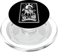 Carta del Tarot La Chica de los Apaloosa Montando a Caballo, Esqueleto, Bruja PopSockets PopGrip para MagSafe