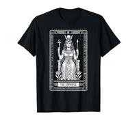 Carta del Tarot La Emperatriz Cleopatra Jeroglíficos Egipcios Camiseta