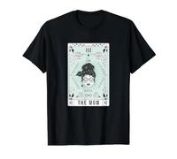 Carta del Tarot La Mamá Leo Signo del Zodíaco Camiseta gráfica económica, Hombre, Negro, L