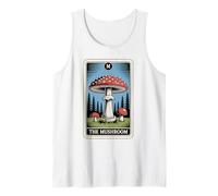 Carta del Tarot La Mosca del Hongo Agaric Amanita Muscaria Hongo Camiseta sin Mangas