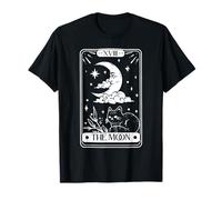 Carta del Tarot Luna creciente y gato XVIII Camiseta