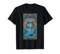 Carta del Tarot Místico Astrología Signo del Zodíaco Estética Sol Luna Camiseta