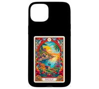 Carta del Tarot Siciliano Y Costa De Sicilia Carcasa para iPhone 15 Plus