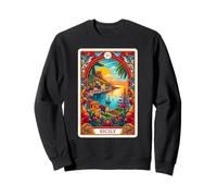 Carta del Tarot Siciliano Y Costa De Sicilia Sudadera