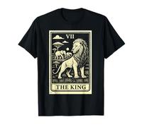 Carta del Tarot The King Lion Family African Big Five Camiseta
