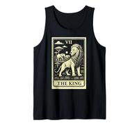 Carta del Tarot The King Lion Family African Big Five Camiseta sin Mangas