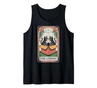 Carta del Tarot The Lovers Cats Cudding Funny Cat Camiseta sin Mangas