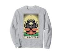 Carta del Tarot The Lovers Cats Cudding Funny Cat Sudadera