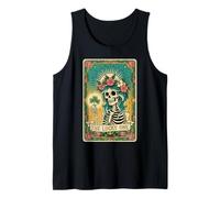 Carta del Tarot The Lucky One: Esqueleto de trébol del Día de San Patricio Camiseta sin Mangas