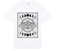 Carta del Tarot Witchy Goth Polilla Fases Lunares Comfort Colors Adult Heavyweight T-Shirt