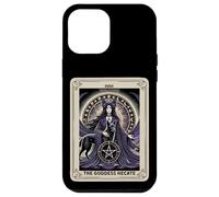 Carta del Tarot XVIII Pentáculo de la Diosa de la Luna Hécate Carcasa para iPhone 12 Pro MAX