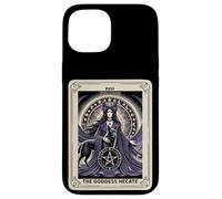 Carta del Tarot XVIII Pentáculo de la Diosa de la Luna Hécate Carcasa para iPhone 15