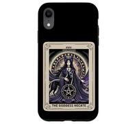 Carta del Tarot XVIII Pentáculo de la Diosa de la Luna Hécate Carcasa para iPhone XR