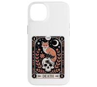 Carta del Tarot Zorro Muerte Bosque Brujo Luna Cráneo Oculto Naturaleza Carcasa para iPhone 14 Plus