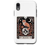 Carta del Tarot Zorro Muerte Bosque Brujo Luna Cráneo Oculto Naturaleza Carcasa para iPhone XR