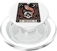 Carta del Tarot Zorro Muerte Bosque Brujo Luna Cráneo Oculto Naturaleza PopSockets PopGrip para MagSafe