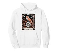 Carta del Tarot Zorro Muerte Bosque Brujo Luna Cráneo Oculto Naturaleza Sudadera con Capucha