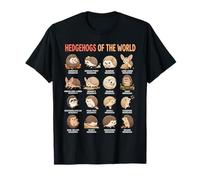Carta educativa de erizos de Las Especies del Mundo Camiseta