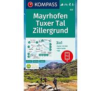 Carta escursionistica Kom 037. Mayrhofen, Tuxer Tal, Zillergrund
