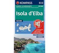 Carta escursionistica Kom 2468 Isola d' Elba: Hiking and cycling map in one - including offline use in the KOMPASS app