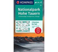 Carta escursionistica Kom 50. Nationalpark Hohe Tauern, Großvenediger, Großglockner, Ankogel: Set van 3 wandelkaarten Schaal 1 : 50.000 (Kompass Wanderkarten)