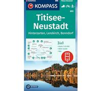 Carta escursionistica Kom 893. Titisee-Neustadt: 3in1 Wanderkarte mit Aktiv Guide inklusive Karte zur offline Verwendung in der KOMPASS-App. Fahrradfahren. Langlaufen.
