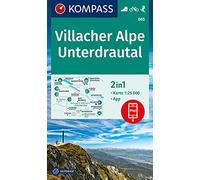 Carta escursionistica n. 065. Villacher Alpe, Unterdrautal 1:25.000: 2in1 Wanderkarte inklusive Karte zur offline Verwendung in der KOMPASS-App. Fahrradfahren. Skitouren.