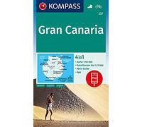 KOMPASS – Mapa de senderismo 237 Gran Canaria 1:50.000 – Edición italiana, alemana e inglesa