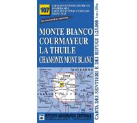 107 Valle D' Aosta (Monte Bianco, Courmayeur, Chamonix, La Thuile) 1: 25.000 (Carta. Monti)