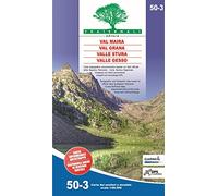 Carta n. 50.3. Val Maira, Grana, Stura e Gesso. Carta dei sentieri e stradale 1:50.000 (wandelkaart)
