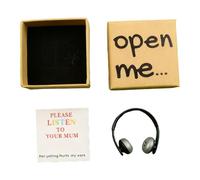Carta para relaciones a larga distancia, pequeña para el día de la madre | Decoración para auriculares y tarjetas de bolsillo, para hijo, hija, madre, padre, escritorio, estantería, mesita de