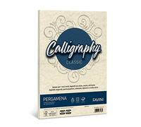 Carta pergamena Calligraphy Pergamena Liscio Favini naturale fogli A4 190 g A69Q084 (conf.50)
