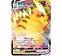 Carta Pokemon V Grande, Carta Jumbo tamaño XXL, Carta Promocional, Carta Oficial Idioma inglés (Pikachu VMAX SWSH286)