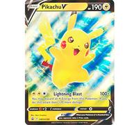 Carta Pokemon V Grande, Carta Jumbo tamaño XXL, Carta Promocional, Carta Oficial Idioma inglés (SWSH198)