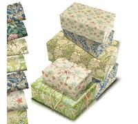 Carta regalo da confezione con stampa motivo vintage, 12 fogli 4 modelli, dimensione 68 x 50 cm, carta decorativa ideale per regali eleganti e matrimoni